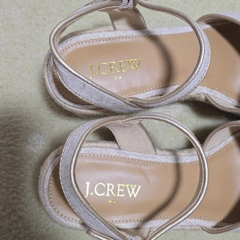 J. Crew Platform Espadrille Sandals